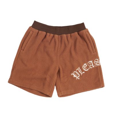 Pleasures Mars Sherpa Shorts Brown - Braun - Kurze Hose