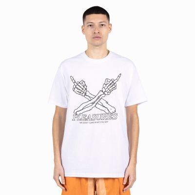 Pleasures Don't Care Tee White - Weiß - Kurzärmeliges T-shirt Pleasures Don't Care Tee White - Weiß - Kurzärmeliges T-shirt