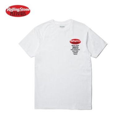 Pleasures Rolling Stone Tee White - Weiß - Kurzärmeliges T-shirt