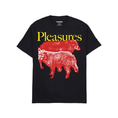 Pleasures Wet Dogs Tee Black - Schwarz - Kurzärmeliges T-shirt
