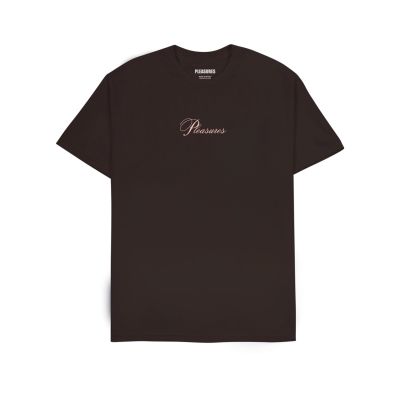 Pleasures Stack Tee Brown - Braun - Kurzärmeliges T-shirt