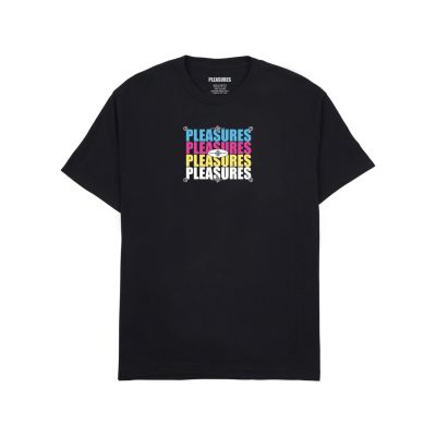 Pleasures Cmyk Tee Black - Schwarz - Kurzärmeliges T-shirt