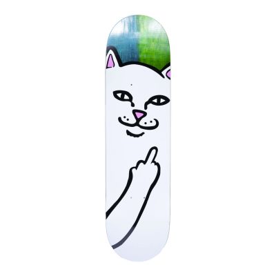 Rip N Dip Lord Nermal Board Olive / Pine - Weiß - Skateboard