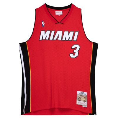 Mitchell & Ness NBA Miami Heat Dwyane Wade Alternate Jersey - Rot - Jersey
