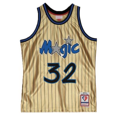 Mitchell & Ness Orlando Magic Shaquille O'Neal 75th Gold Swingman Jersey - Multi-color - Jersey
