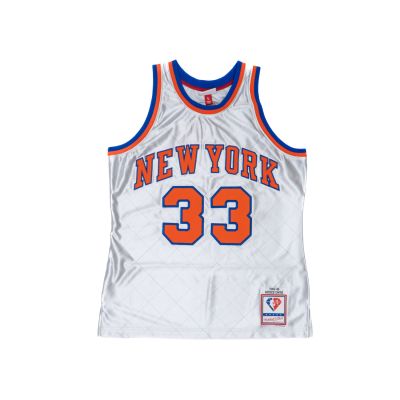 Mitchell & Ness NBA New York Knicks Patrick Ewing 75th Anniversary Platinum Collection Swingman Jersey - Weiß - Jersey