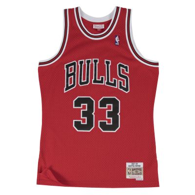 Mitchell & Ness Chicago Bulls Scottie Pippen Swingman Jersey - Rot - Jersey