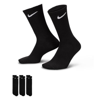 Nike Everyday Lightweight Crew 3-Pack Socks Black - Schwarz - Socken