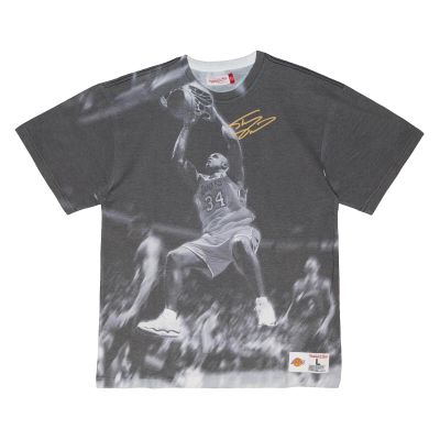 Mitchell & Ness Shaquille O'Neal Above The Rim Sublimated S/S Tee - Grau - Kurzärmeliges T-shirt