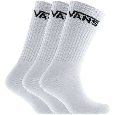 Vans MN Classic Crew Socks 3-Pack White - Weiß - Socken