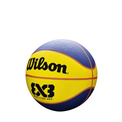 Wilson FIBA 3X3 Mini Rubber Basketball Size 3 - Gelb - Ball Wilson FIBA 3X3 Mini Rubber Basketball Size 3 - Gelb - Ball