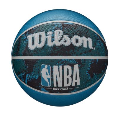 Wilson NBA DRV Plus Vibe Basketball Black/Blue Size 5 - Blau - Ball