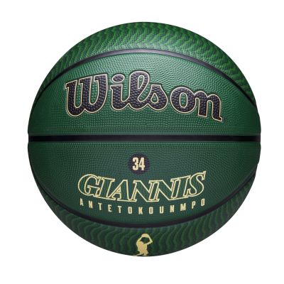 Wilson NBA Player Icon Outhdoor  Giannis Antetokounmpo Size 7 - Grün - Ball