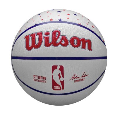 Wilson 2023 NBA Team City Collection Houston Rockets Size 7 - Weiß - Ball