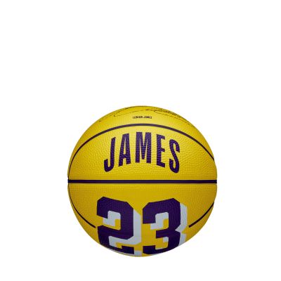 Wilson NBA Player Icon Mini Basketball LeBron New Size 3 Yellow - Gelb - Ball