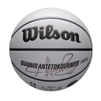 Wilson NBA Player Icon UV Giannis Antetokounmpo Size 7 - Weiß - Ball